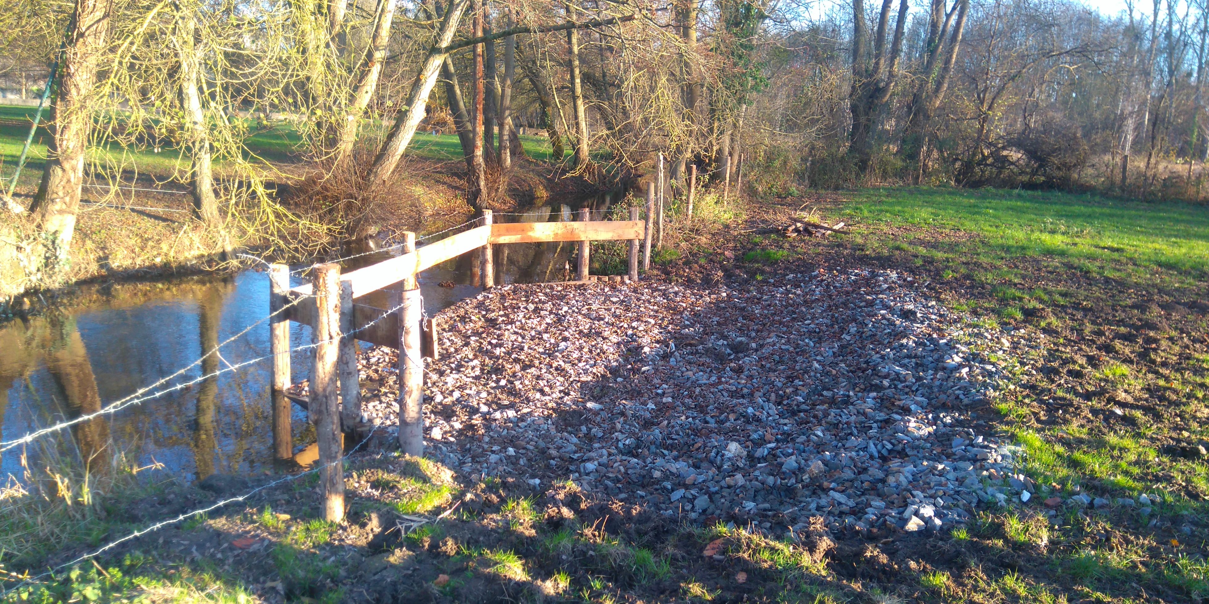 Descente aménagée - Protection de berges - CHOGNOT