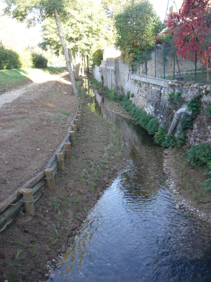 Banquettes - renaturation de rivière - Chognot